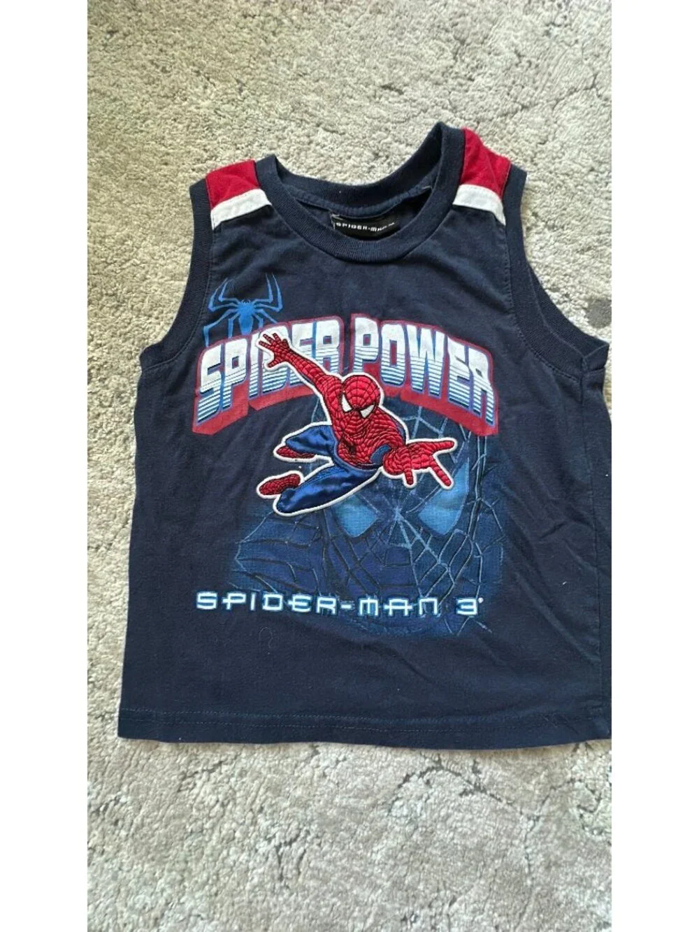 Spider-Man 3 navy tank 4?